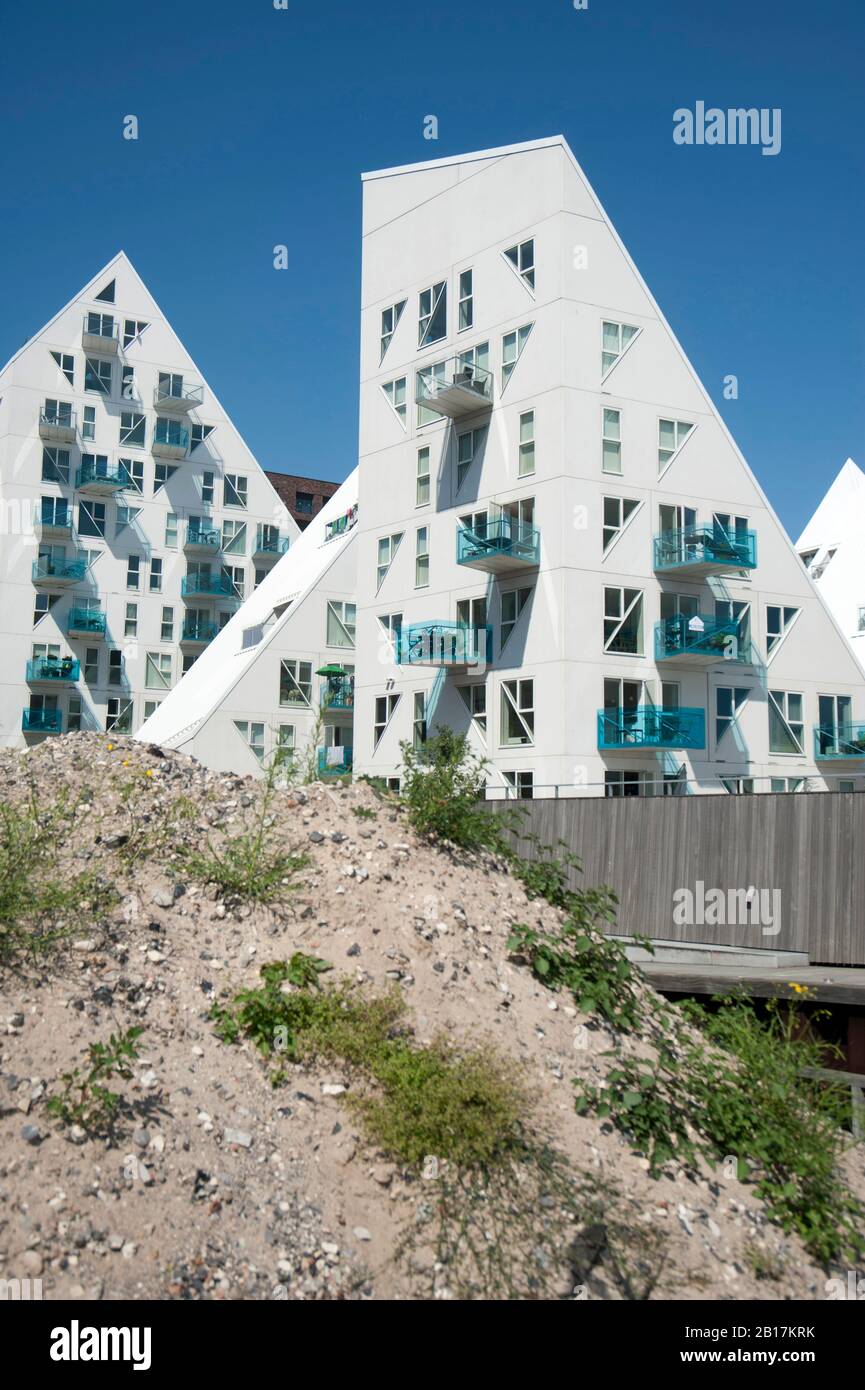 Wohnhaus Isbjerget, Aarhus, Dänemark Stockfoto