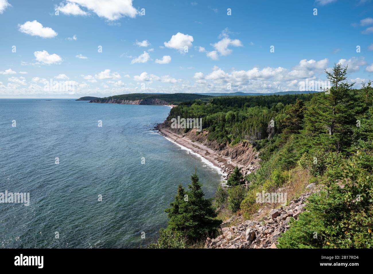 Kanada, Nova Scotia, Ingonish, Küstenlandschaft des Cape Breton Highlands National Park Stockfoto