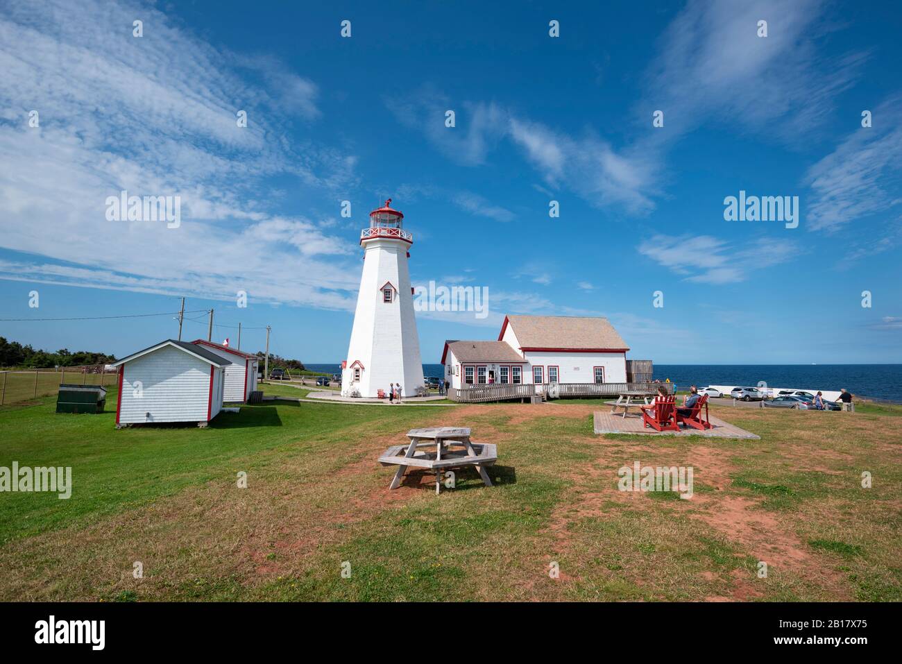 Kanada, Prince Edward Island, Elmira, East Point Lighthouse Stockfoto
