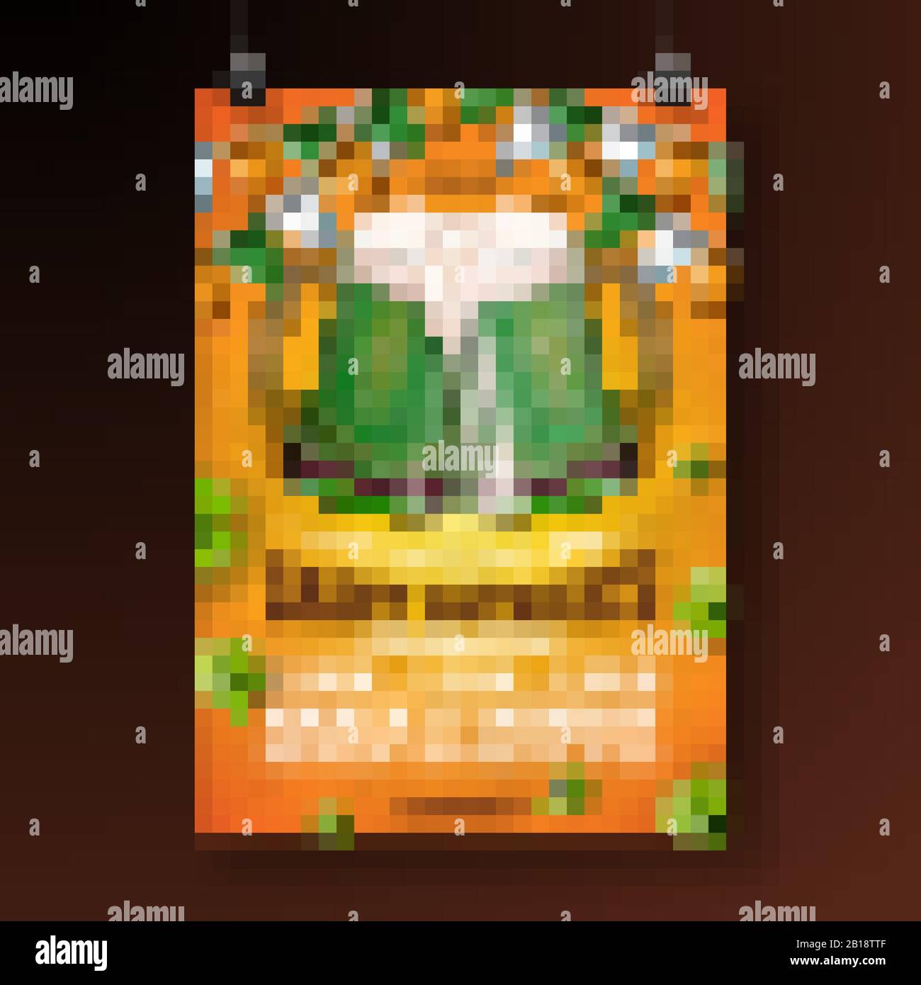 Saint Patricks Day Party Flyer Illustration mit Green Beer, Flag und Clover auf Orange Hintergrund. Vector Irish Lucky Holiday Design zum Feiern Stock Vektor