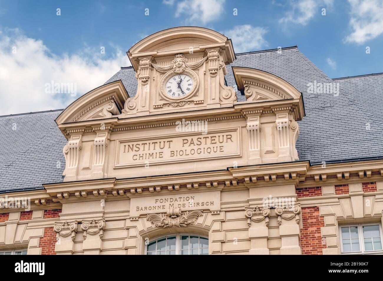 Altbau des Institut Pasteur in Paris Stockfoto