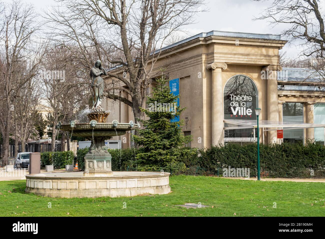 Theater de la Ville - Espace Pierre Cardin in Paris Stockfoto