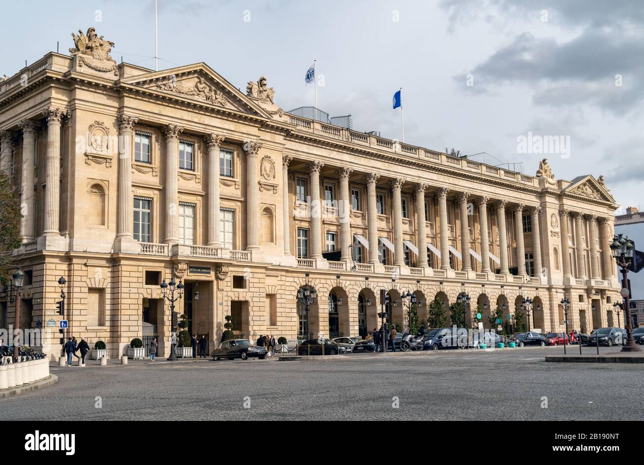 Hotel de la Marine und Hotel de Crillon - Paris, Frankreich Stockfoto