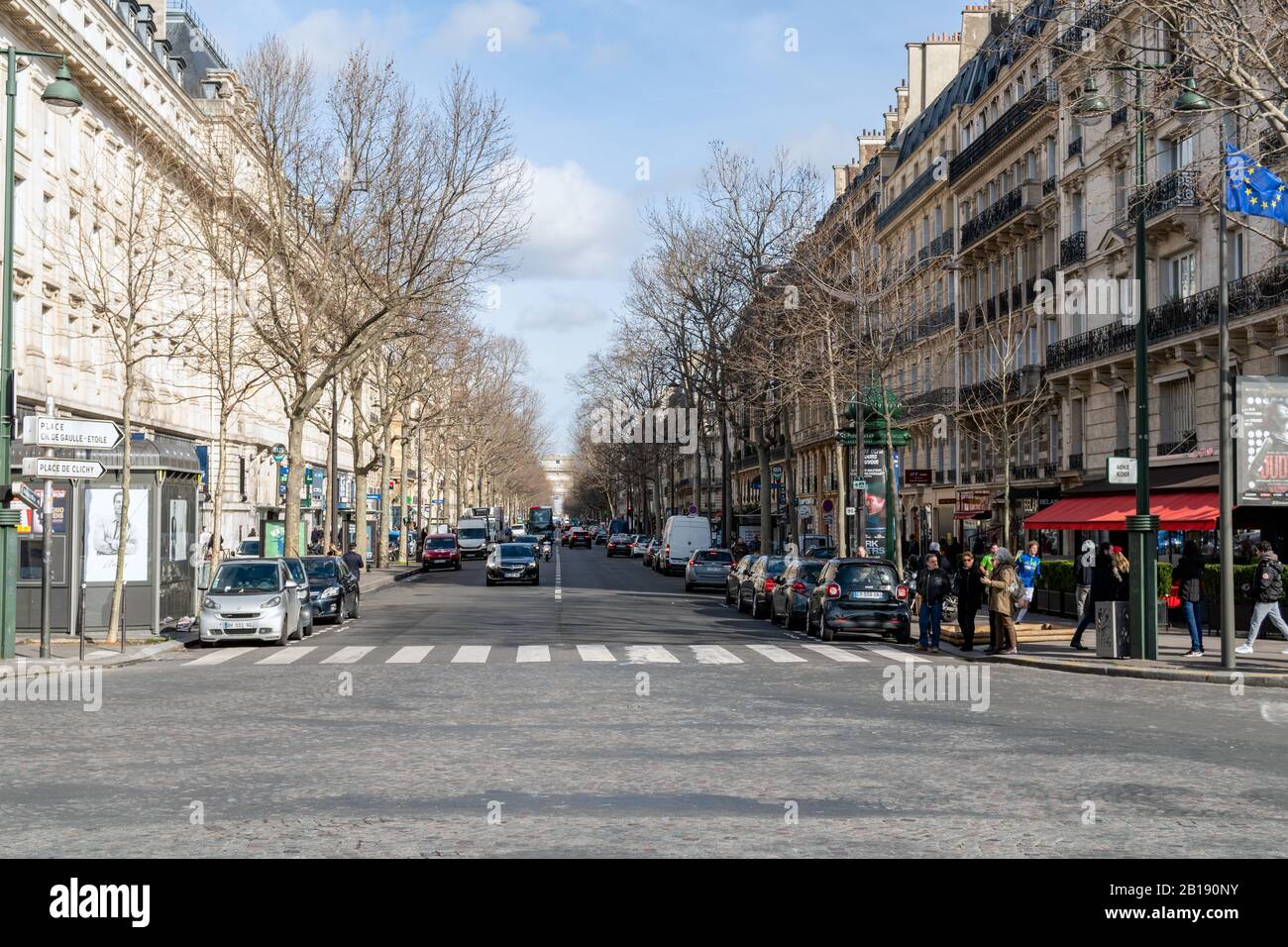 Kleber Avenue in Paris, Frankreich Stockfoto