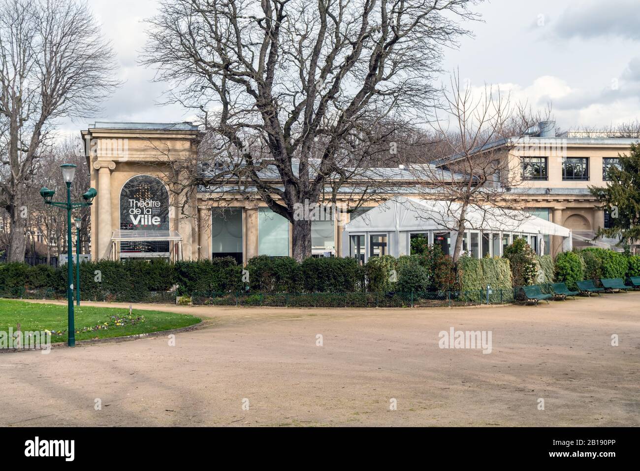 Theater de la Ville - Espace Pierre Cardin in Paris Stockfoto