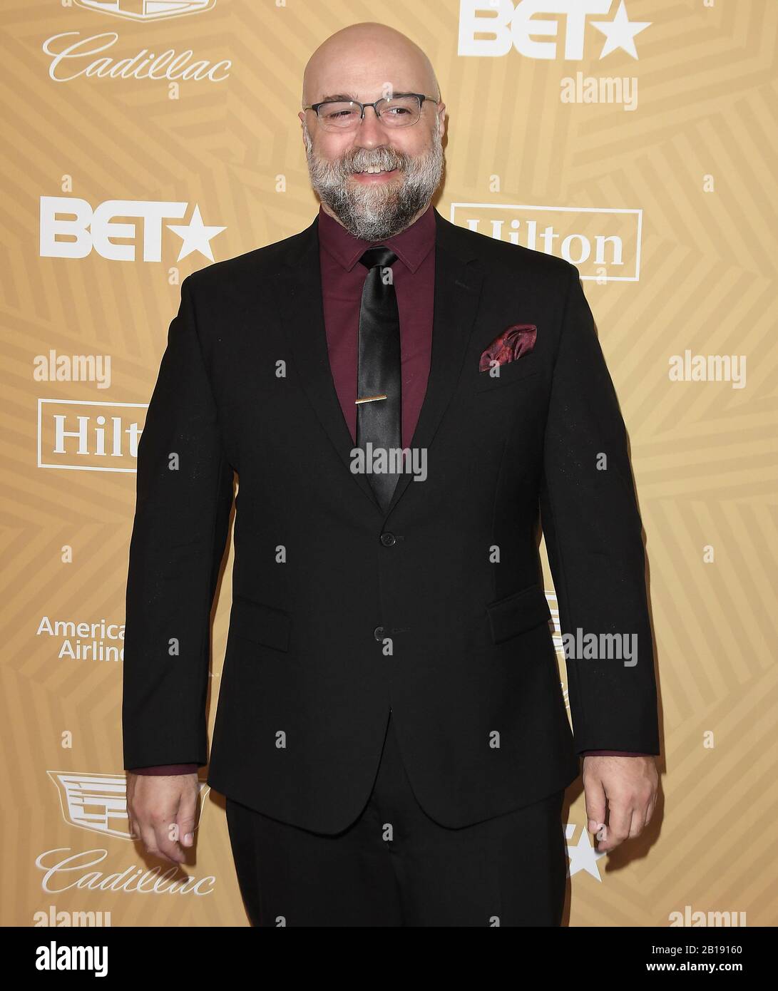 Craig Brewer trifft auf die Verleihung der American Black Film Festival Honors Awards im Beverly Hilton in Beverly Hills, CA am Sonntag, 23. Februar 2020, ein. (Foto Von Sthanlee B. Mirador/Sipa USA) Stockfoto