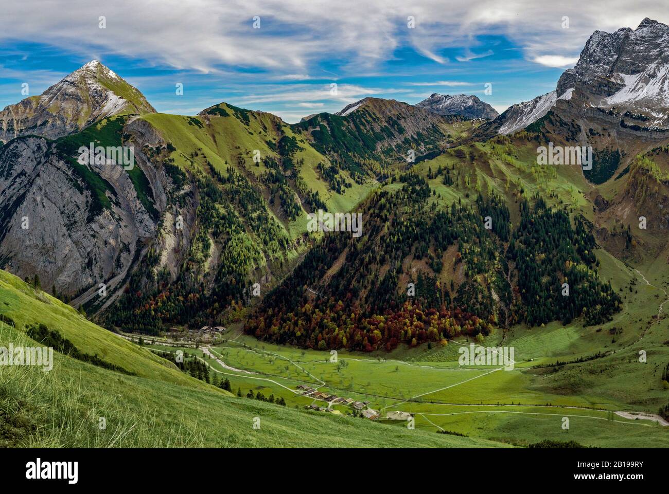 Großer Ahorboden, Österreich, Schweiz, Graubünden, Engadin Stockfoto