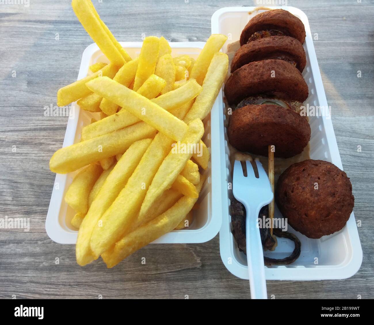 Pommes frites und Berenklauw, Niederlande Stockfoto