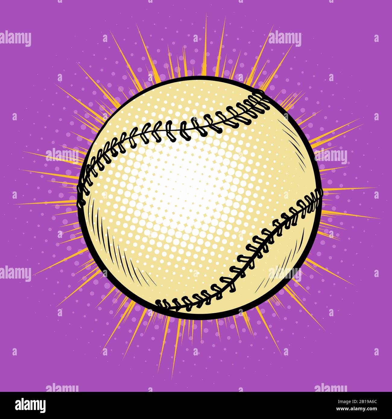 Baseball und Tennisball Stock Vektor