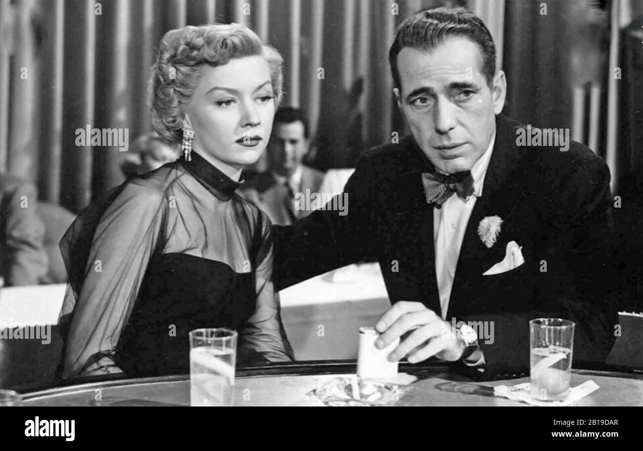 An EINEM EINSAMEN ORT 1950 drehte Columbia Pictures mit Gloria Grahame und Bogart Stockfoto