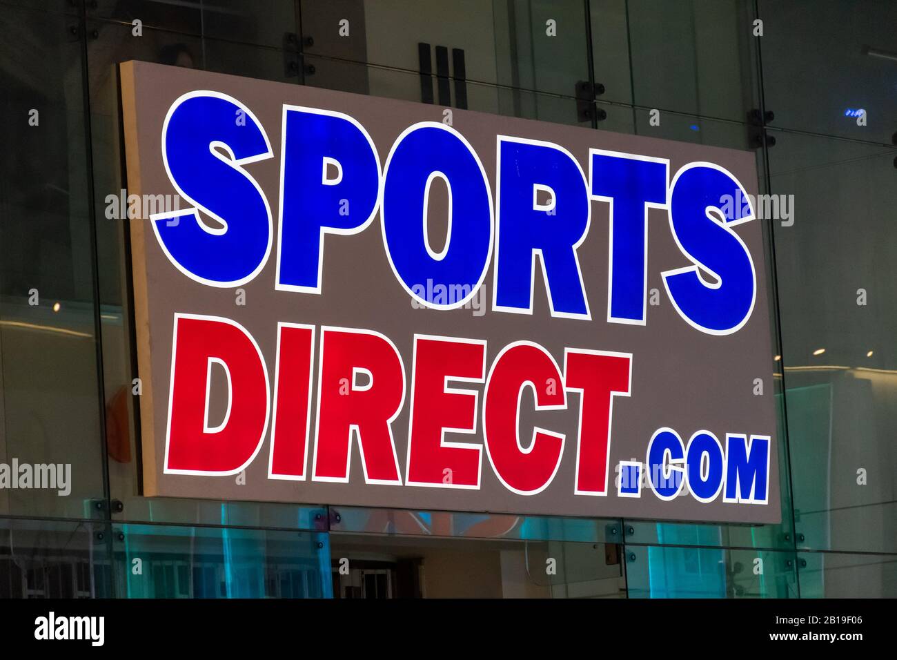 Sport Direct Shop-Logo. Stockfoto