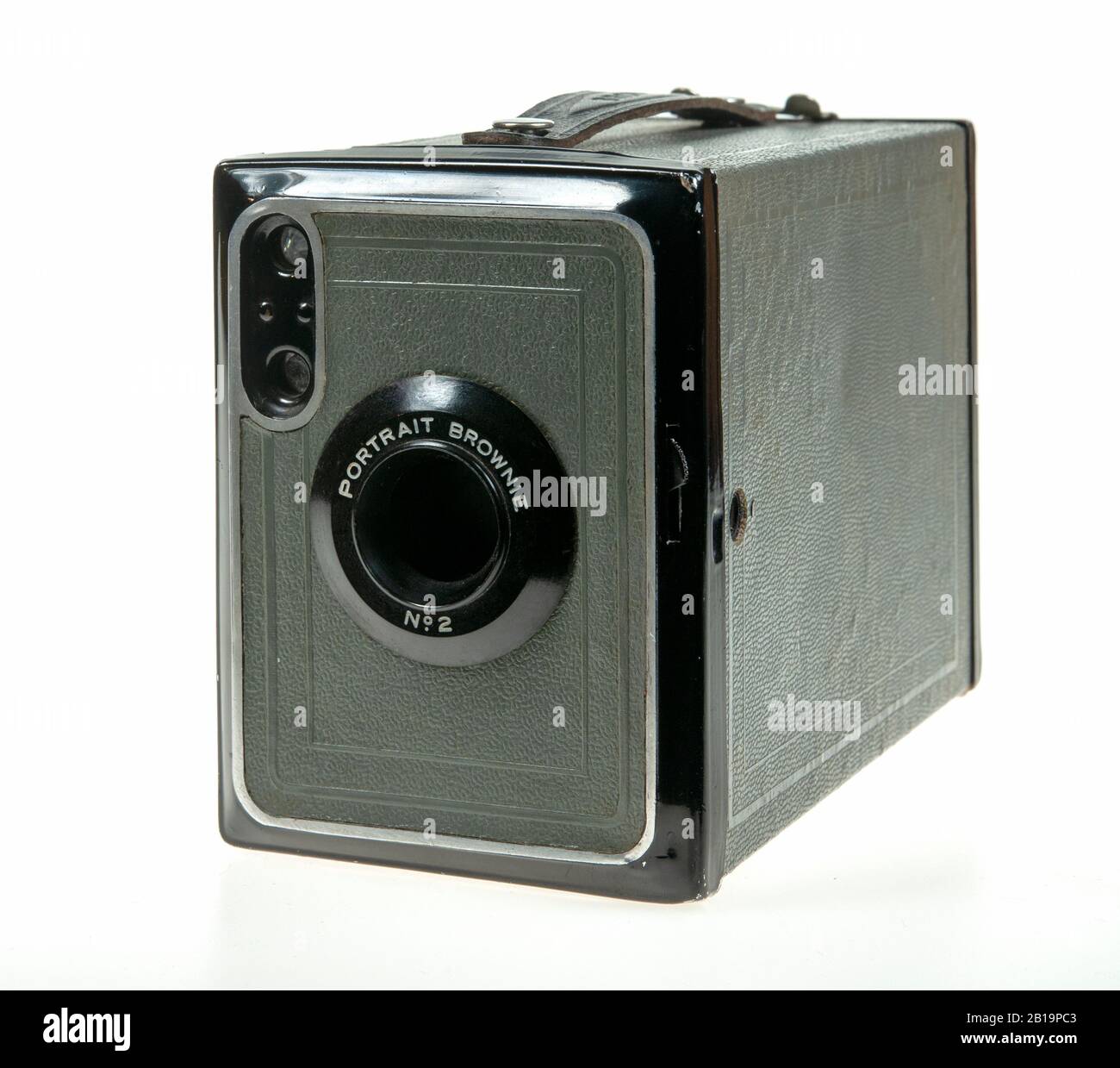 Kodak Portrait Brownie No2 Box Kamera - 1930er Jahre Stockfoto