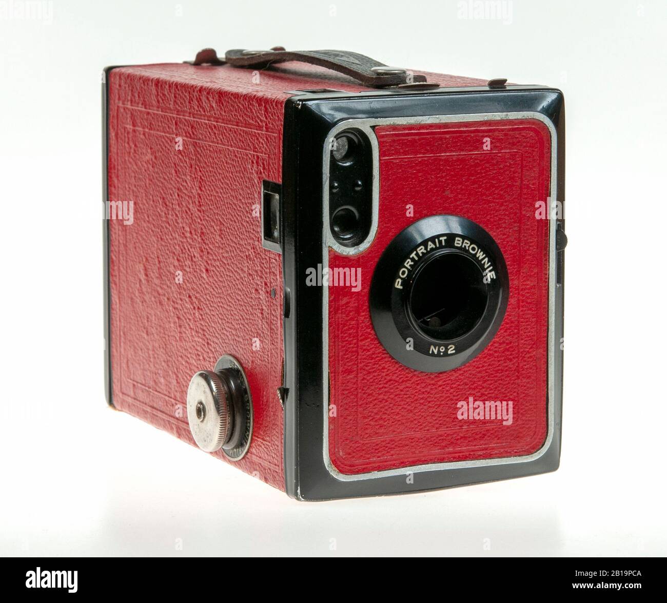 Kodak Portrait Brownie No2 Box Kamera - 1930er Jahre Stockfoto