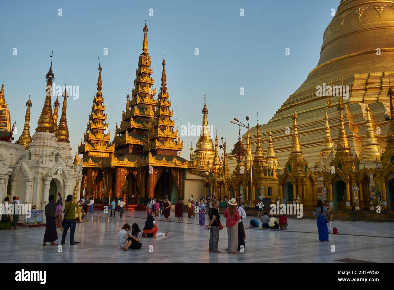 Shwedagon Pagode, Yangon, Myanmar Stockfoto