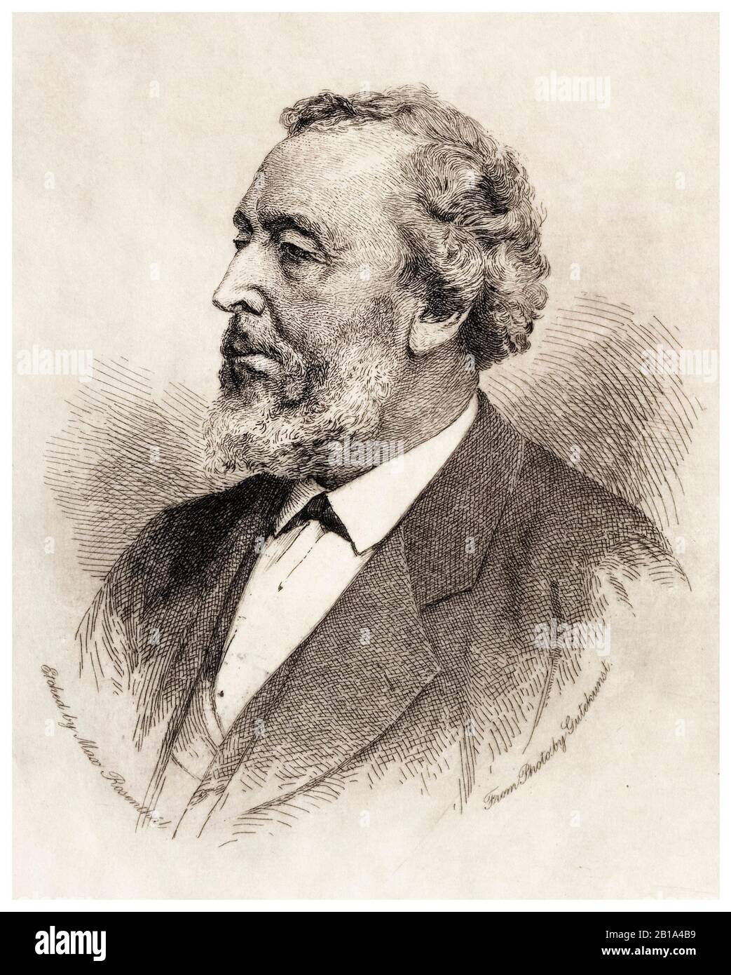 Bayard Taylor (1825-1878), US-Amerikaner, Reiseschriftsteller, Portraitdruck von Max Rosenthal, 1902 CMA, USA Stockfoto