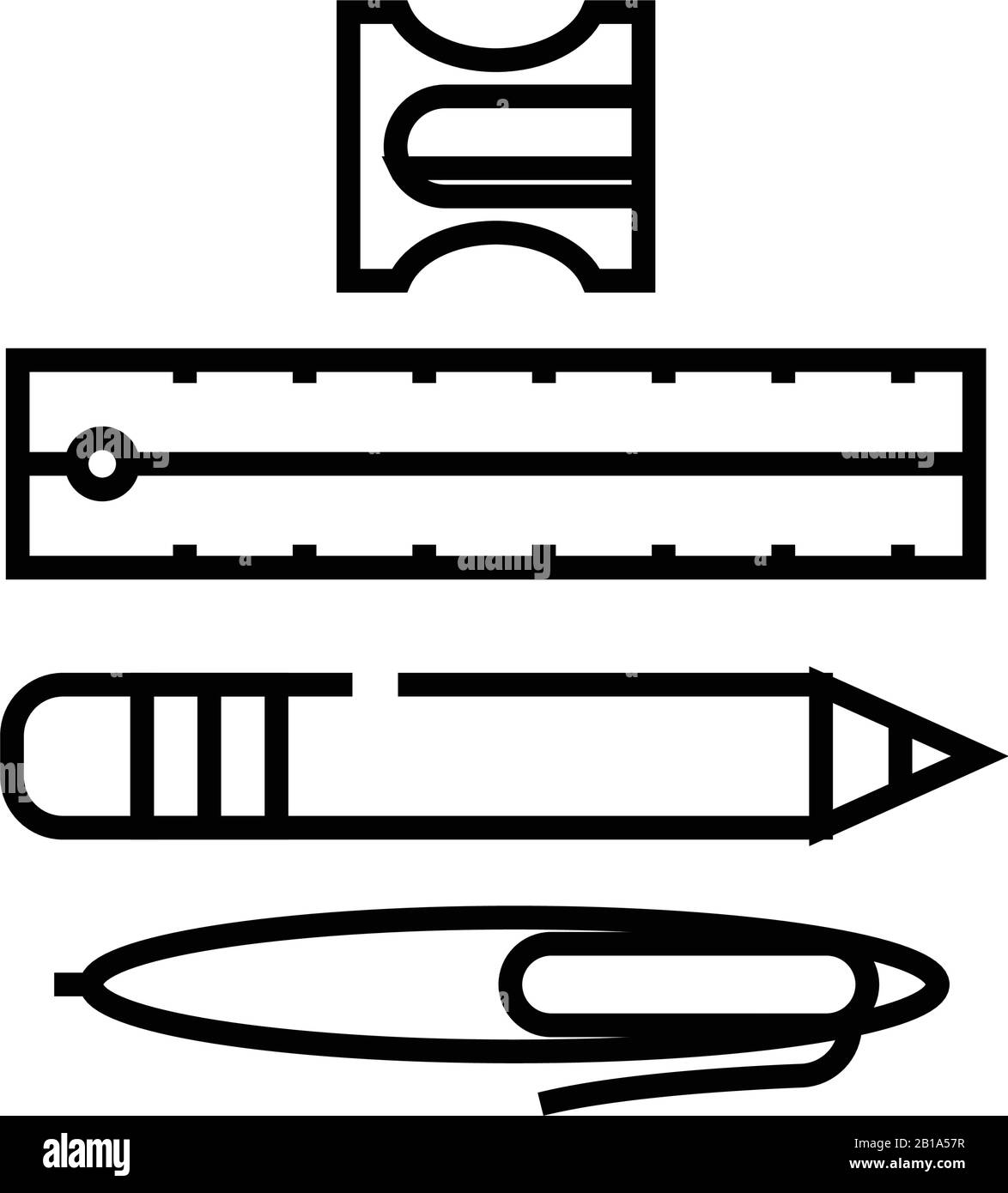 Konstruktor sullpies line Icon, Concept Sign, Outline Vector Illustration, Linear Symbol. Stock Vektor