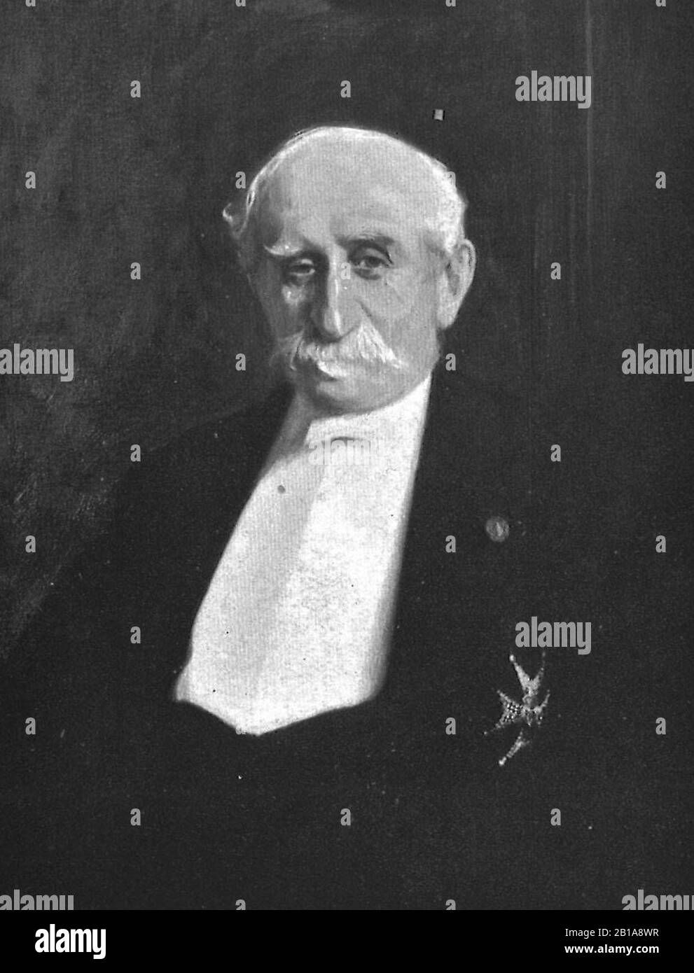 Fränckel, Edvard (av Oscar Björck 1906). Stockfoto
