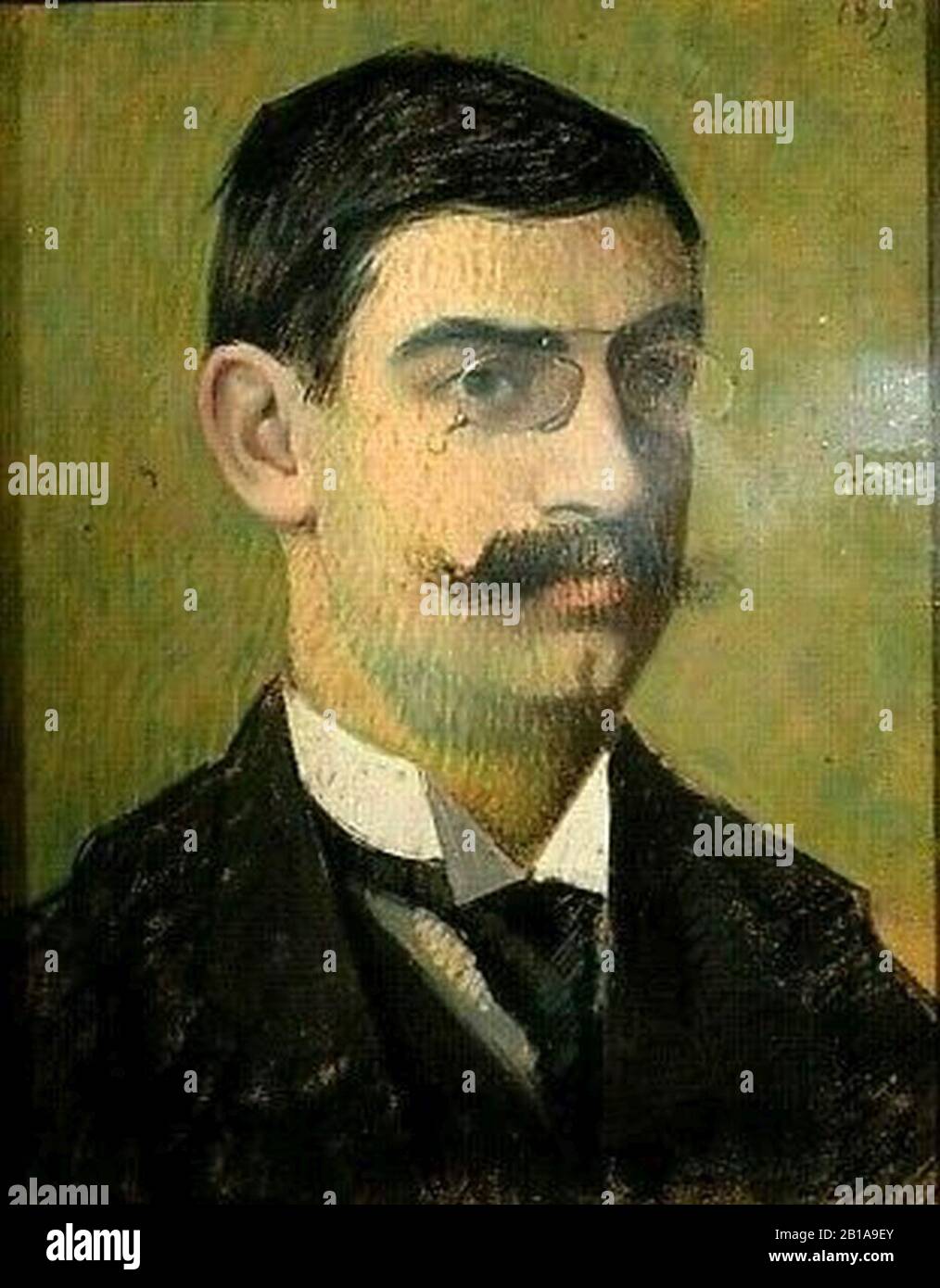 Frédéric Wenz - Portrait du Dr X (1890). Stockfoto