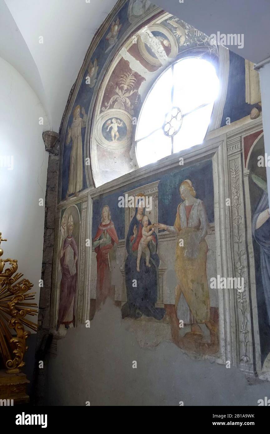 Fresko - Dom - Viterbo, Italien - Stockfoto