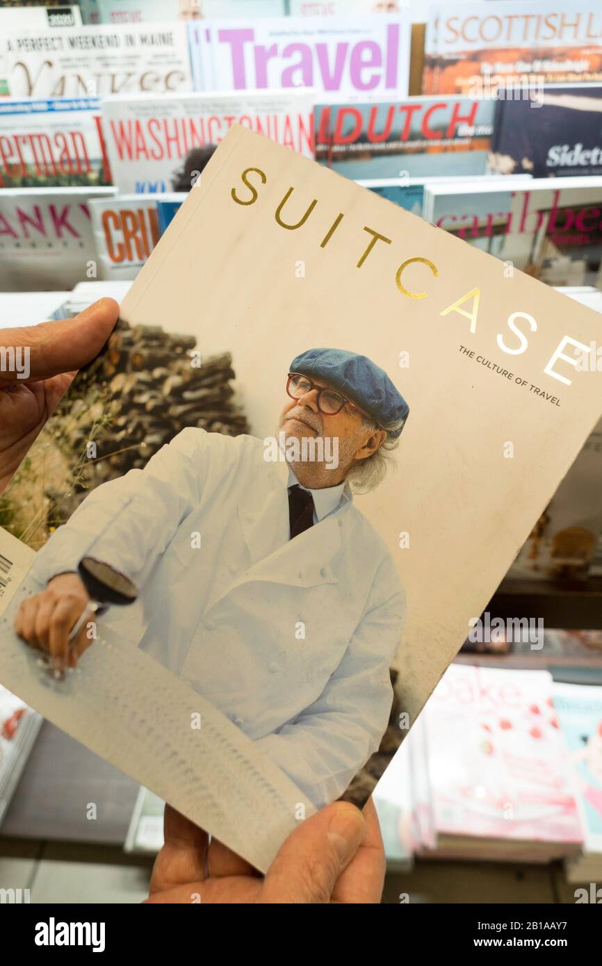 Magazin mit Titelseite, NYC, USA Stockfoto