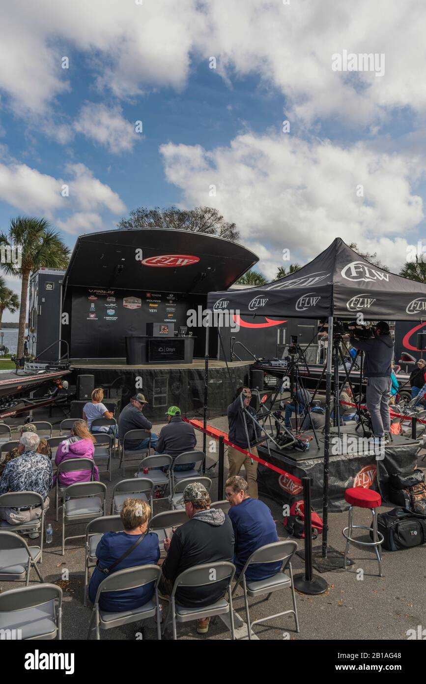 FLW Tackle Warehouse Pro Circuit Bass-Turnier in der Kette der Seen in Lake County Leesburg, Florida USA Stockfoto