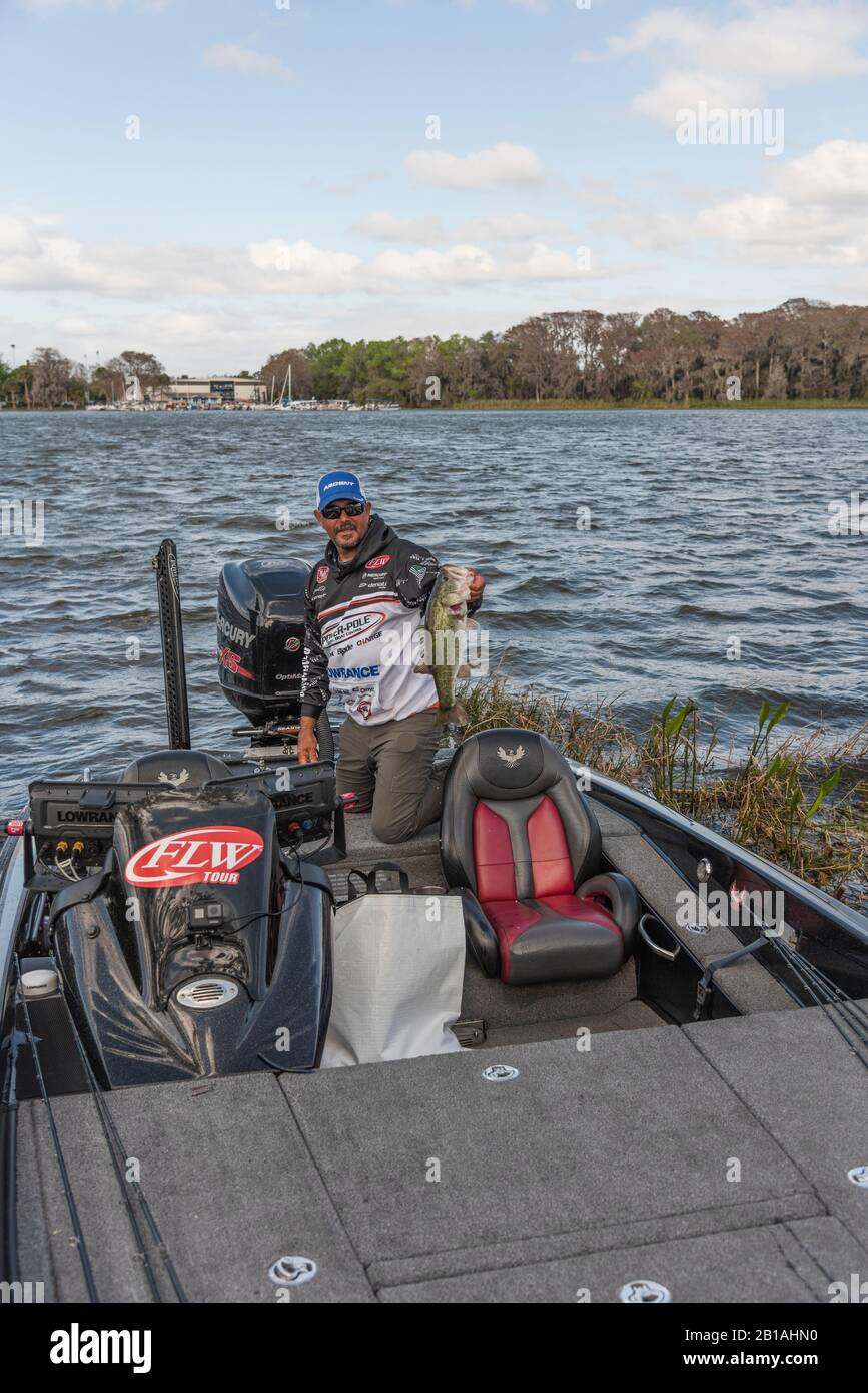 FLW Tackle Warehouse Pro Circuit Bass-Turnier in der Kette der Seen in Lake County Leesburg, Florida USA Stockfoto