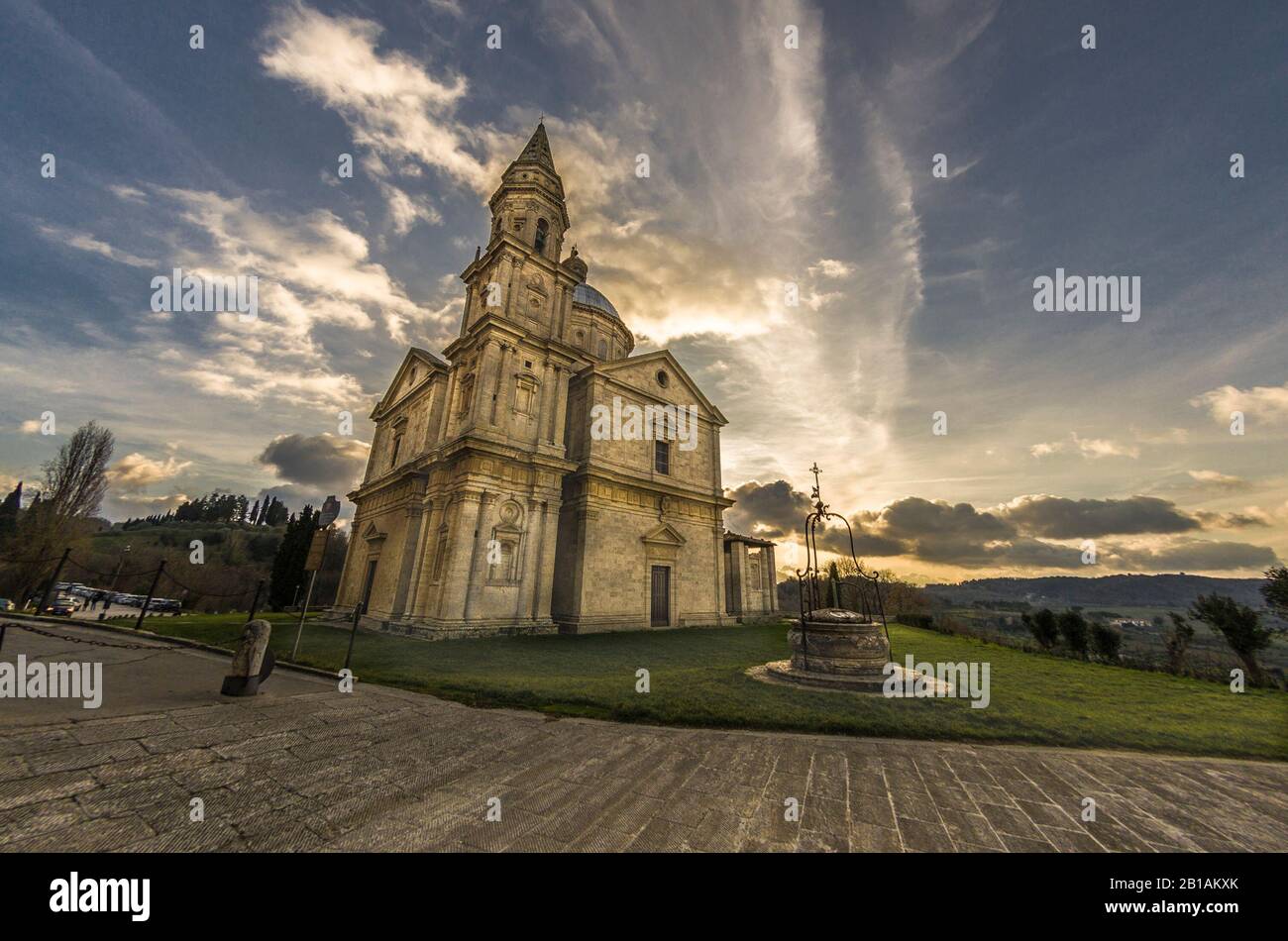 Kirche San Biagio in Montepulciano in der Toskana Stockfoto