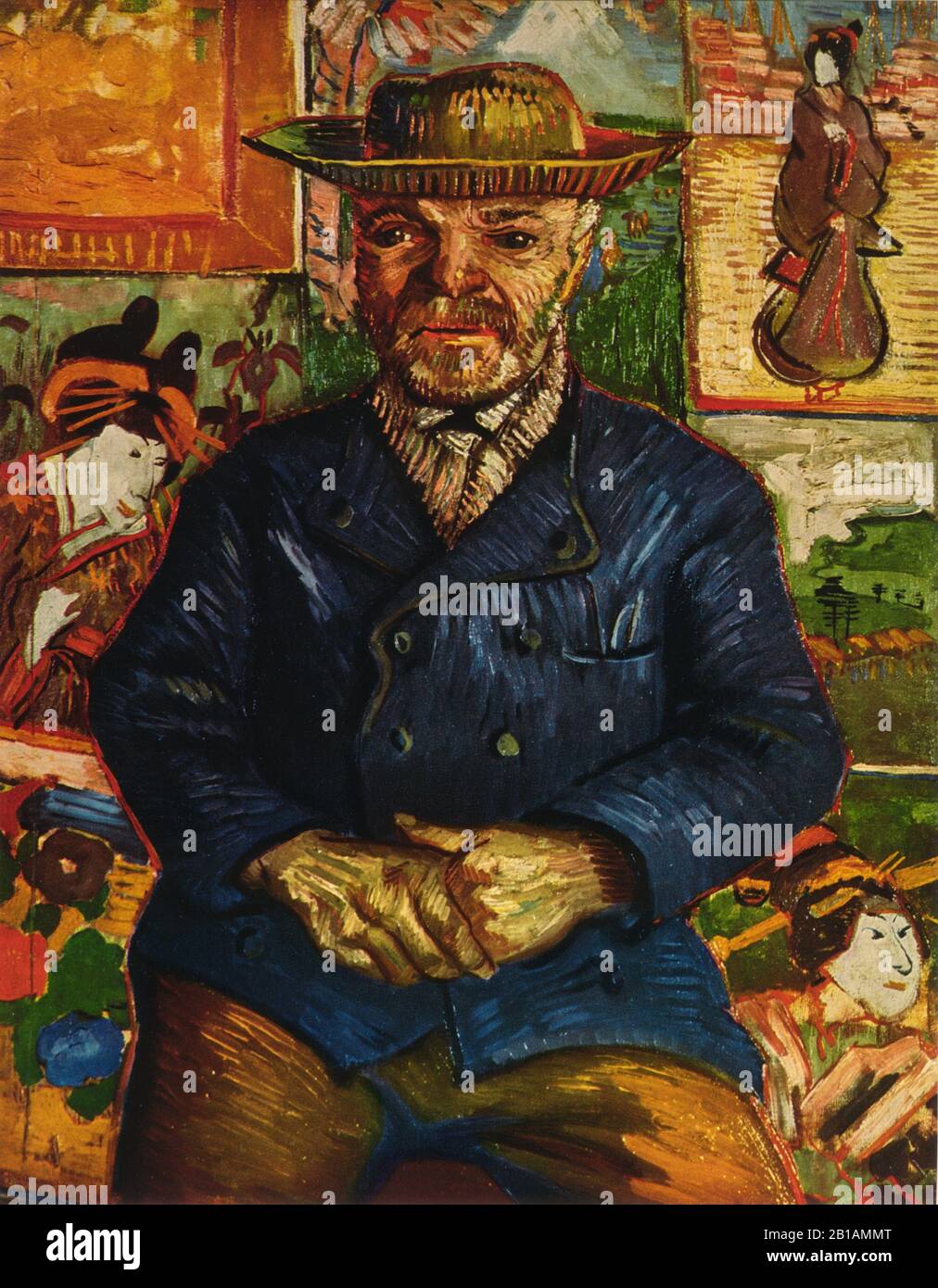 Pere Tanguy, Gemälde von Vincent van Gogh, mit Sehr hoher Auflösung und hoher Bildqualität Stockfoto