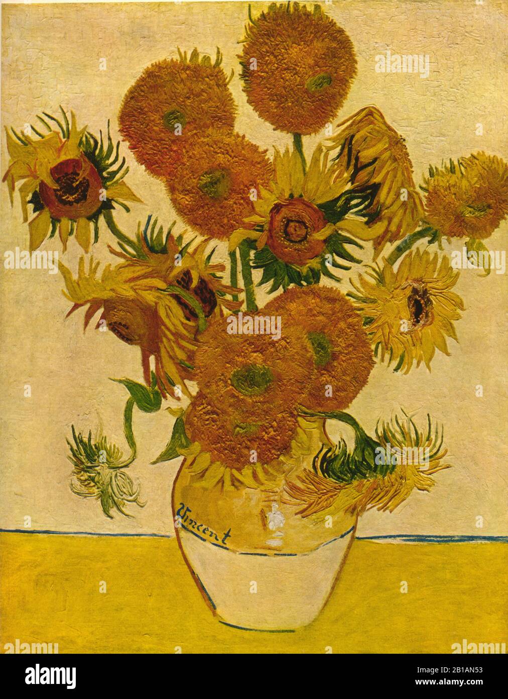 vincent-van-gogh-die-sonnenblumen-malt-fotos-und-bildmaterial-in