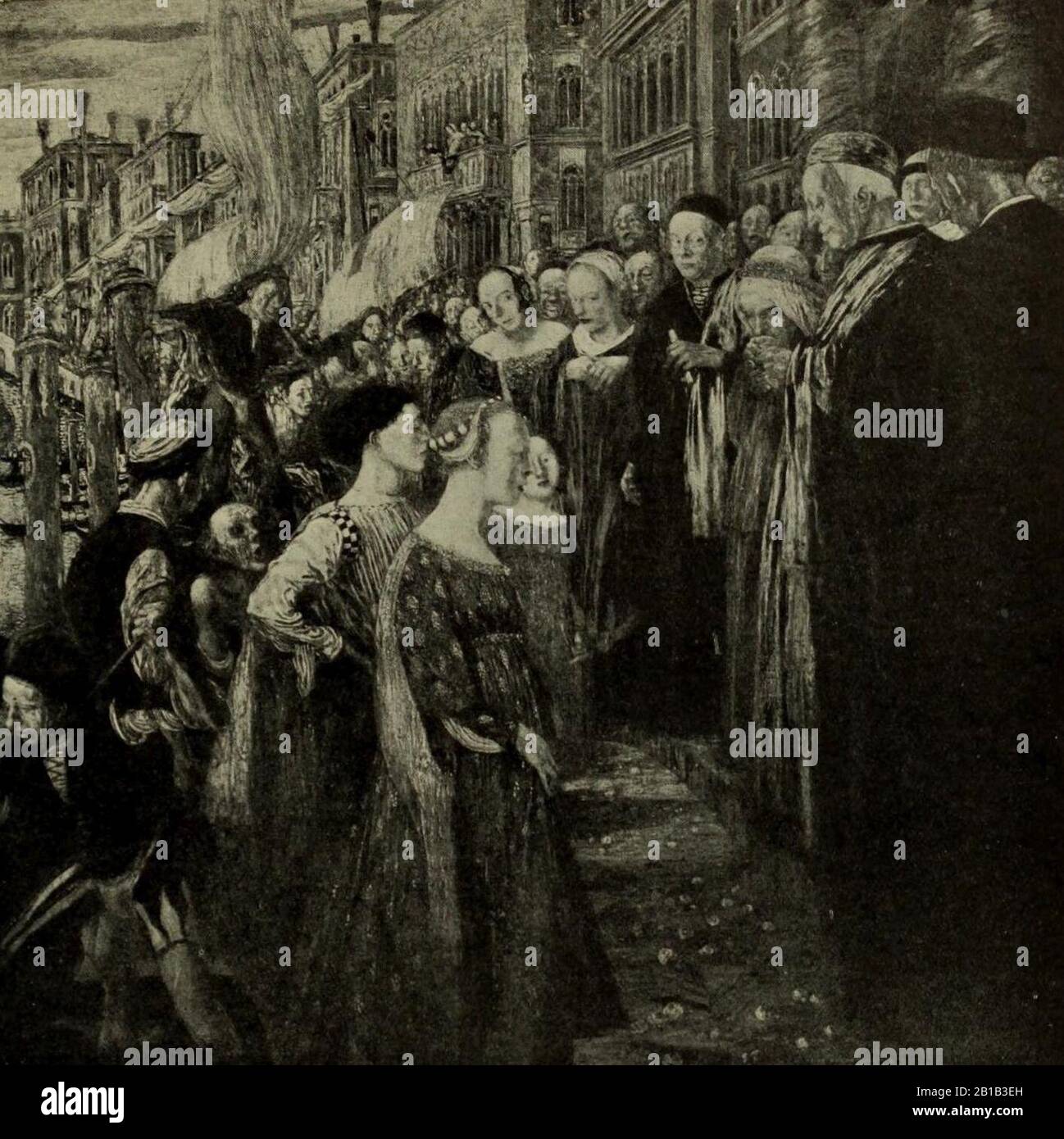 Friedrich Stahl - EINE Hochzeit im Alten Venedig. Stockfoto