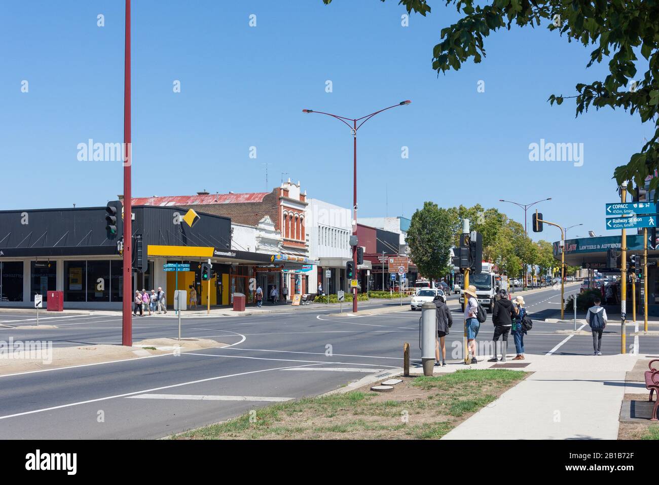 Murray Street, Colac, Western District, Victoria, Australien Stockfoto