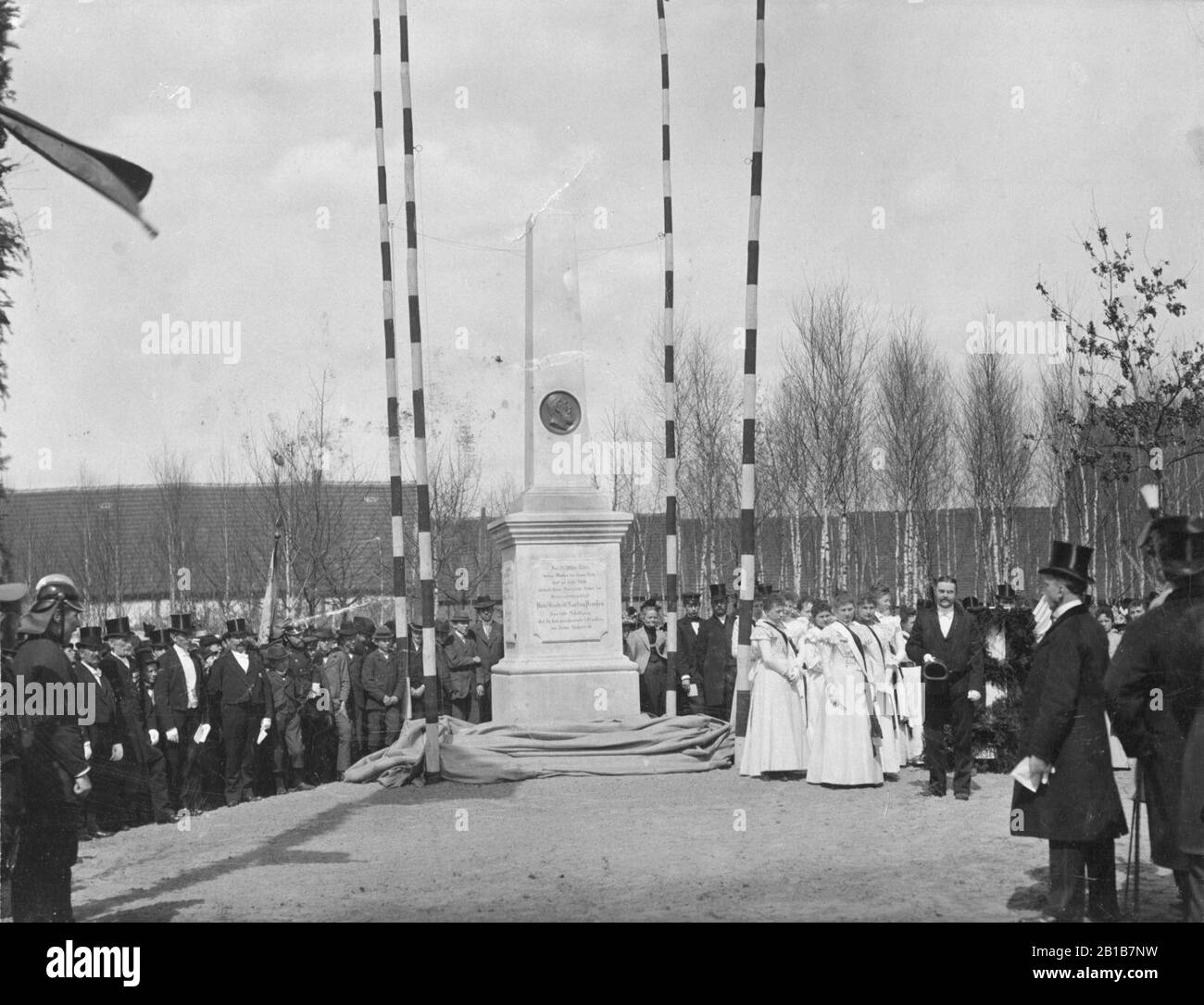 Friesack, Denkmaleinweihung Friedrich Karl von Preßen, 1899 2. Stockfoto