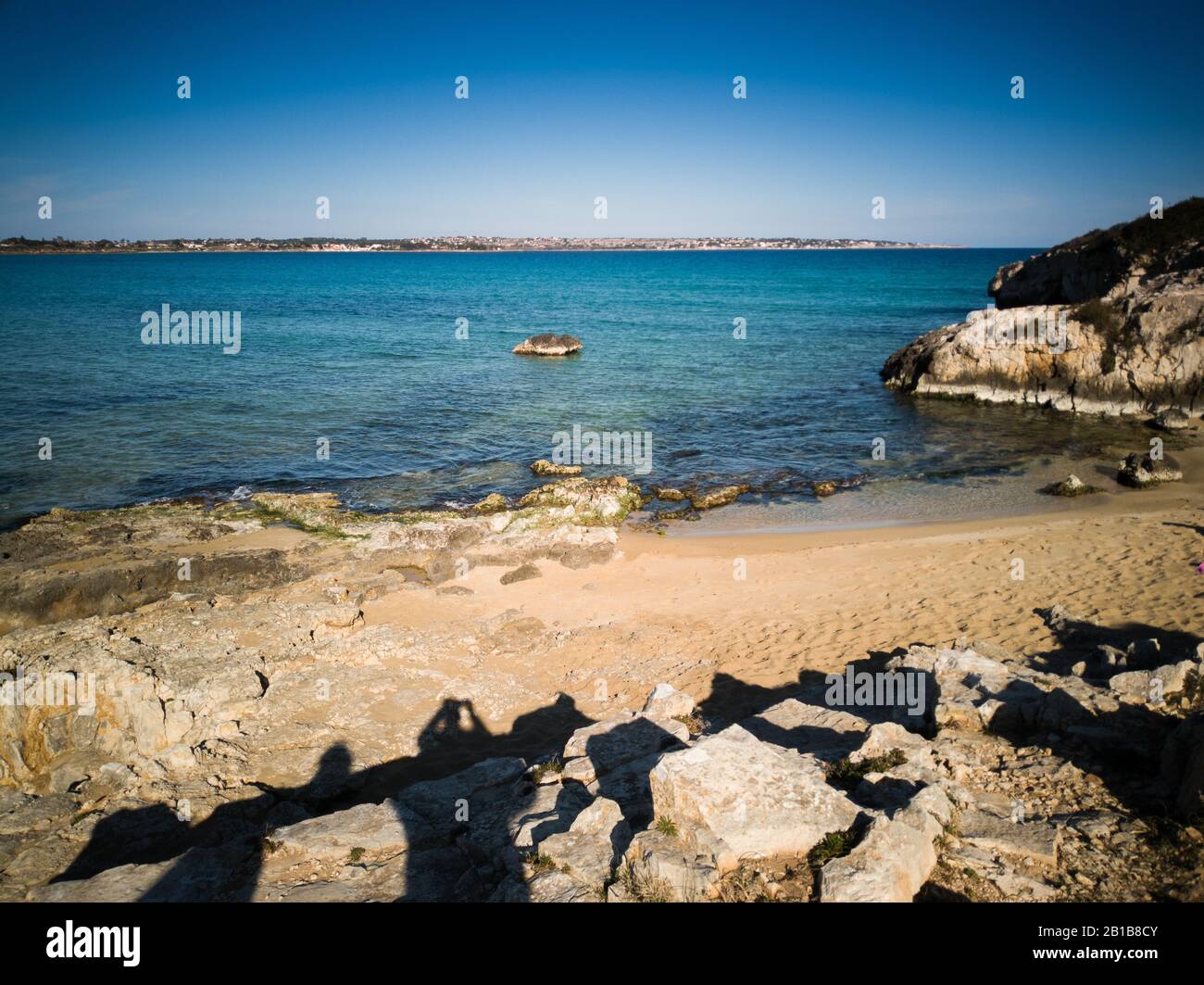 Meer und Strand Ansicht Stockfoto