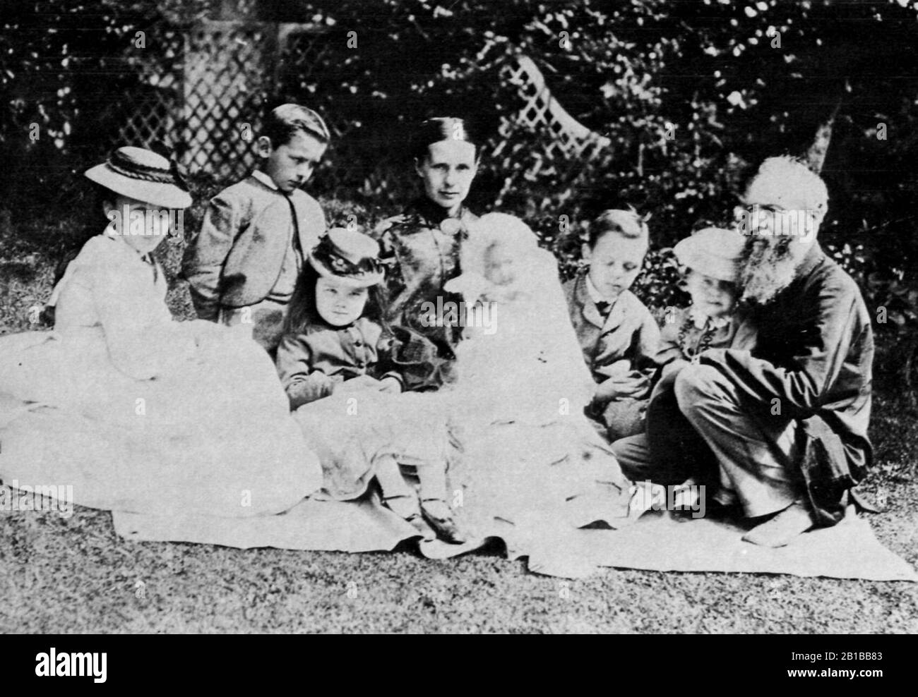 Frith, Francis - Francis Frith mit der Familie Stockfoto