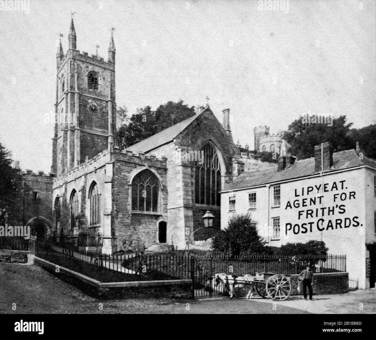 Frith, Francis - Kirche in Fowey Stockfoto