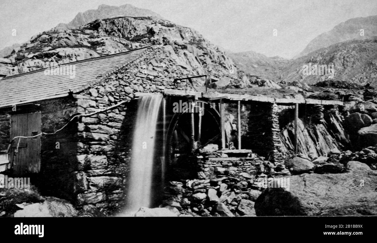 Frith, Franziskus - Mühle bei den Agwen Wasserfällen Stockfoto