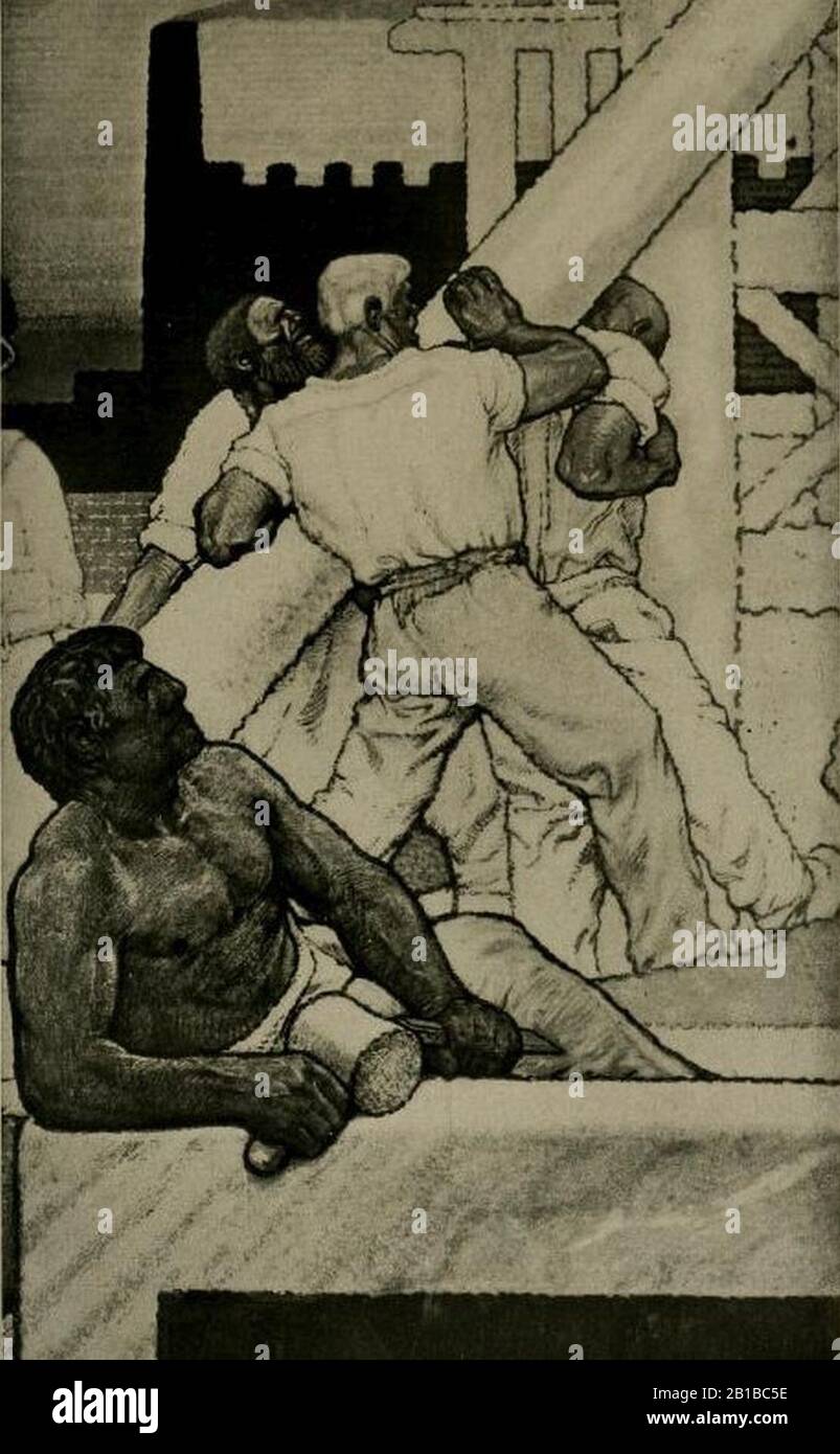 Fritz Erler - Ausschnitt aus den Wandbildern im Festsaal des neuen Rathauses in Hannover, 1913 (9). Stockfoto