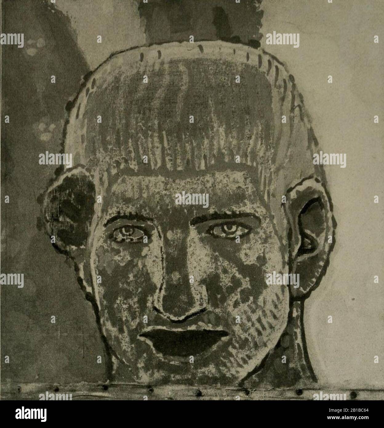 Fritz Erler - Ausschnitt aus den Wandbildern im Festsaal des neuen Rathauses in Hannover, 1913 (8a). Stockfoto