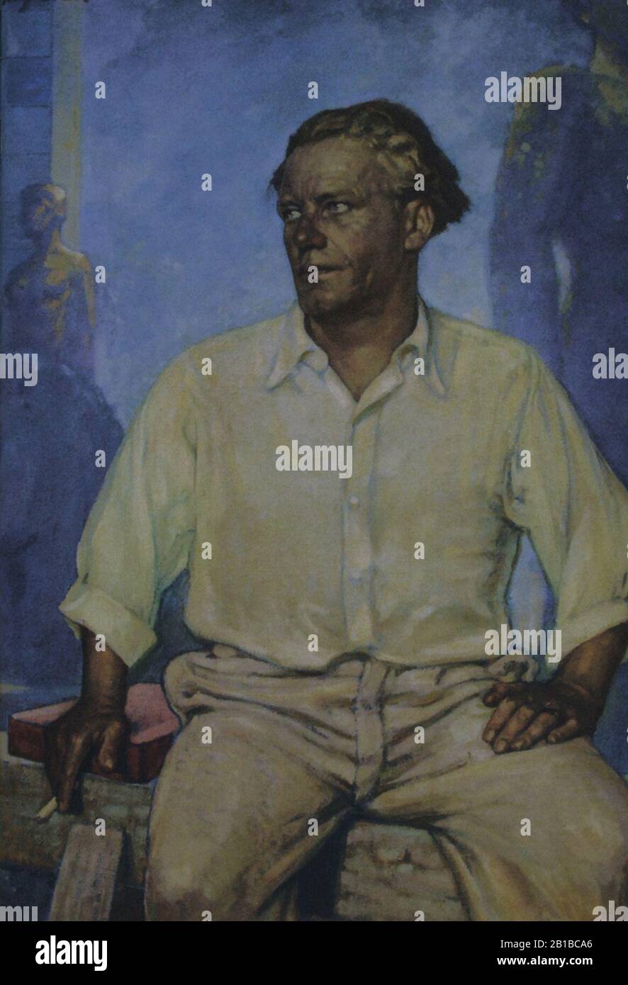 Fritz Erler - Professor Josef Thorak, 1939. Stockfoto