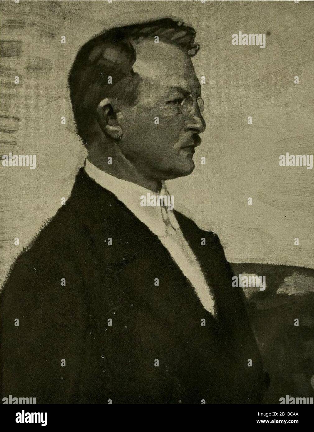 Fritz Erler - Selbstbildnis. Stockfoto