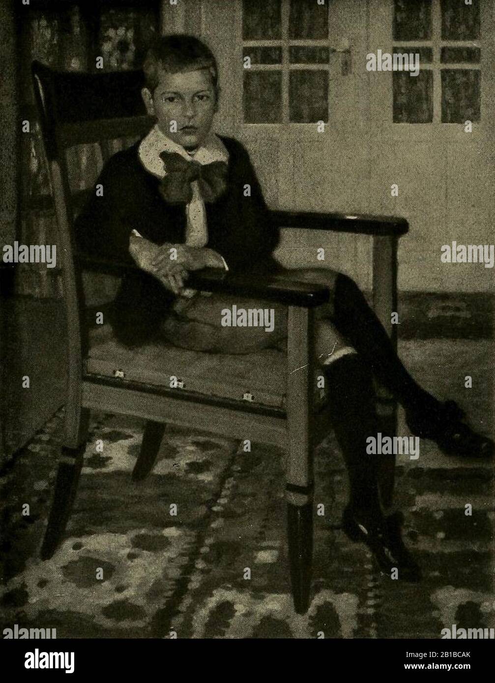 Fritz Erler - Knabenbild, 1913. Stockfoto