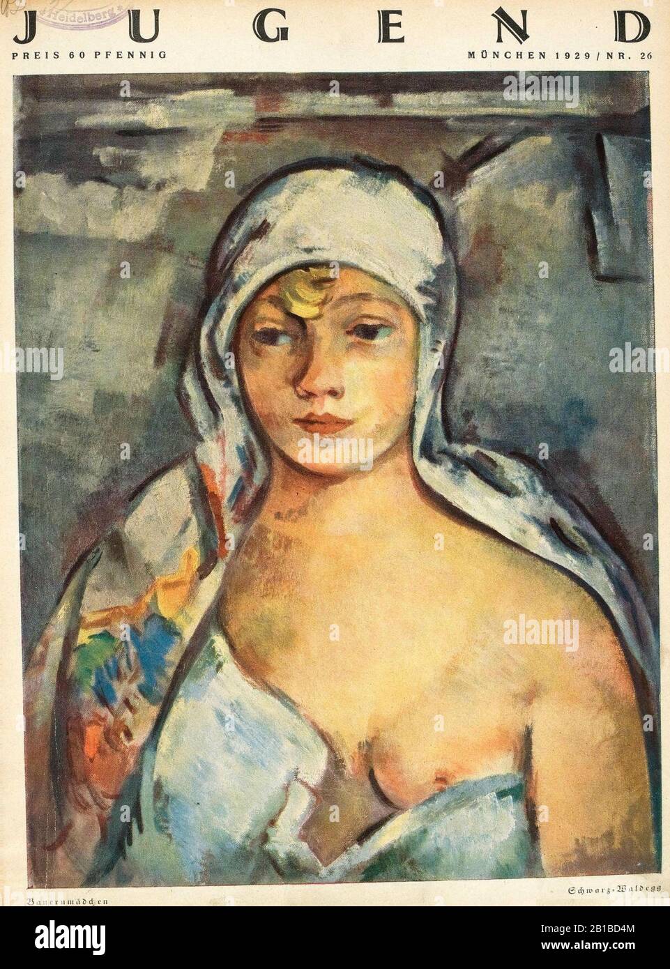 Fritz Schwarz-Waldegg - Jugend Nr. 26, 1929. Stockfoto