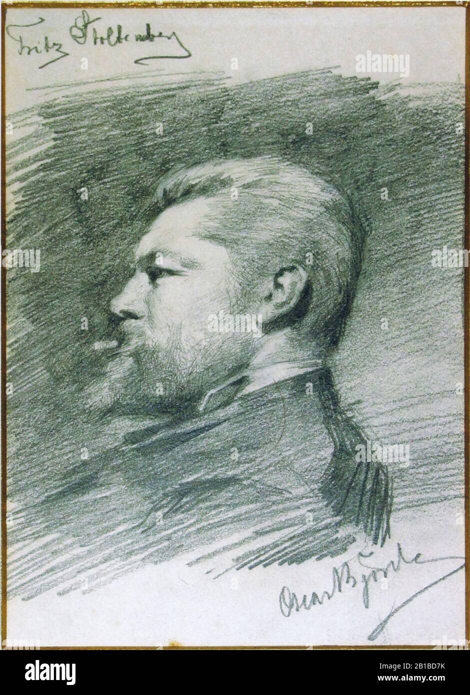 Fritz Stoltenberg (1855-1921) von Oscar Björck. Stockfoto