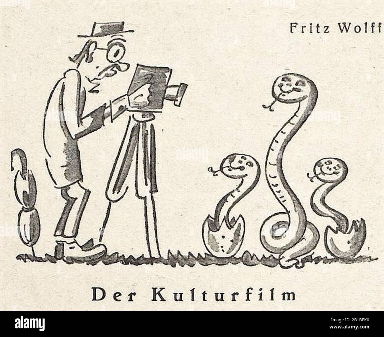 Fritz Wolff - Der Kulturfilm 1929. Stockfoto