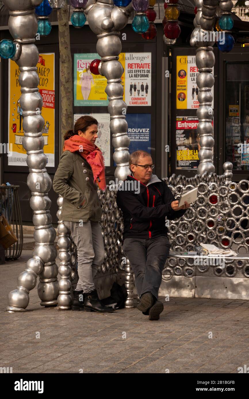 Palais Royal Metrostation Paris Frankreich Stockfoto