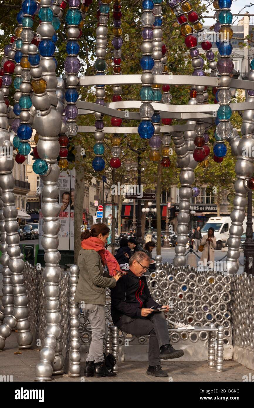 Palais Royal Metrostation Paris Frankreich Stockfoto