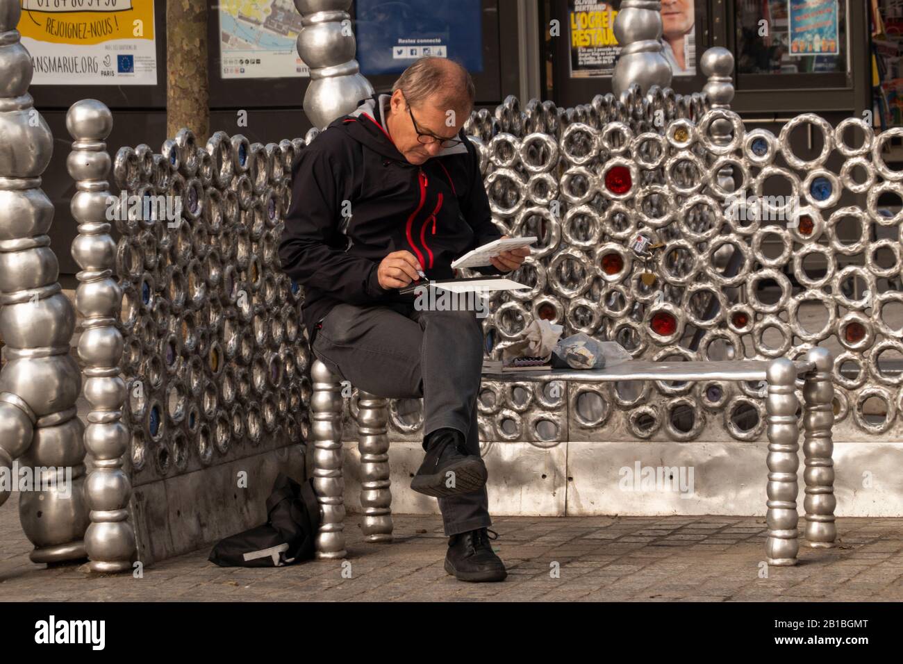 Palais Royal Metrostation Paris Frankreich Stockfoto
