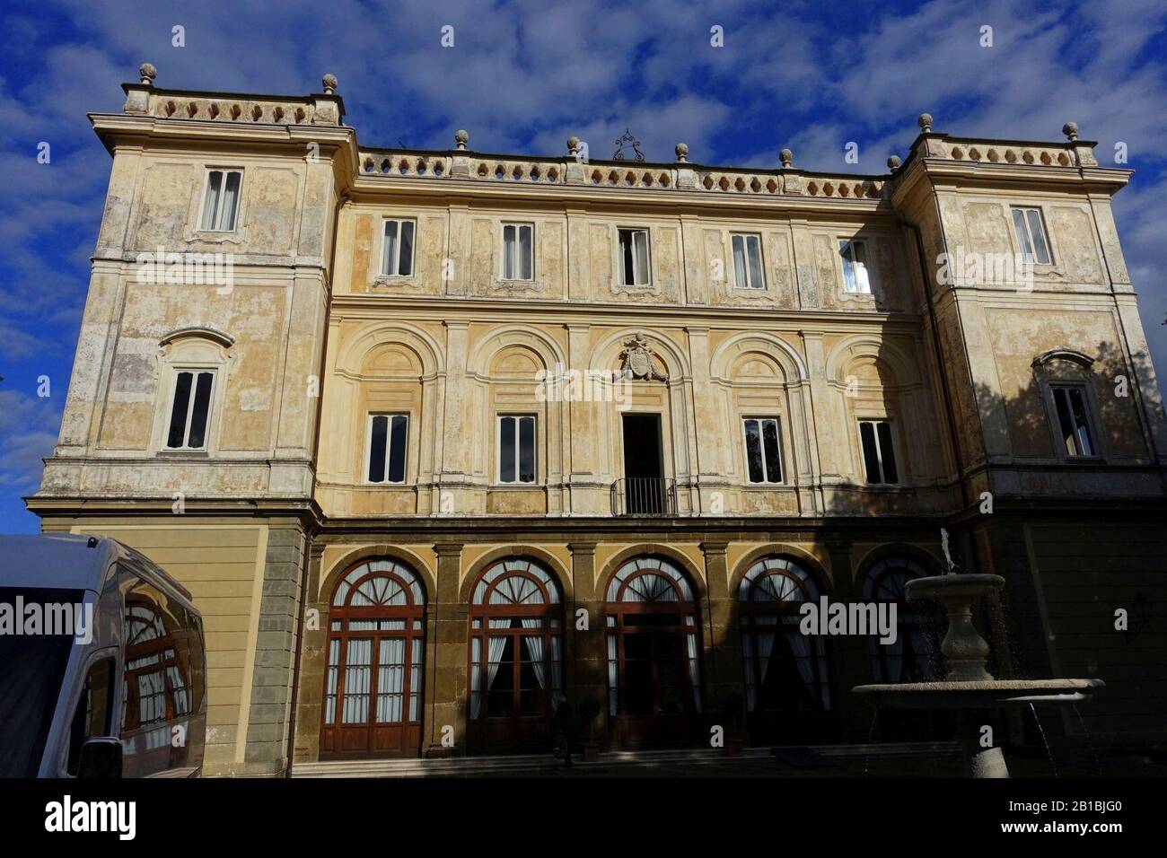 Frontfassade - Villa Grazioli - Grottaferrata, Italien - Stockfoto