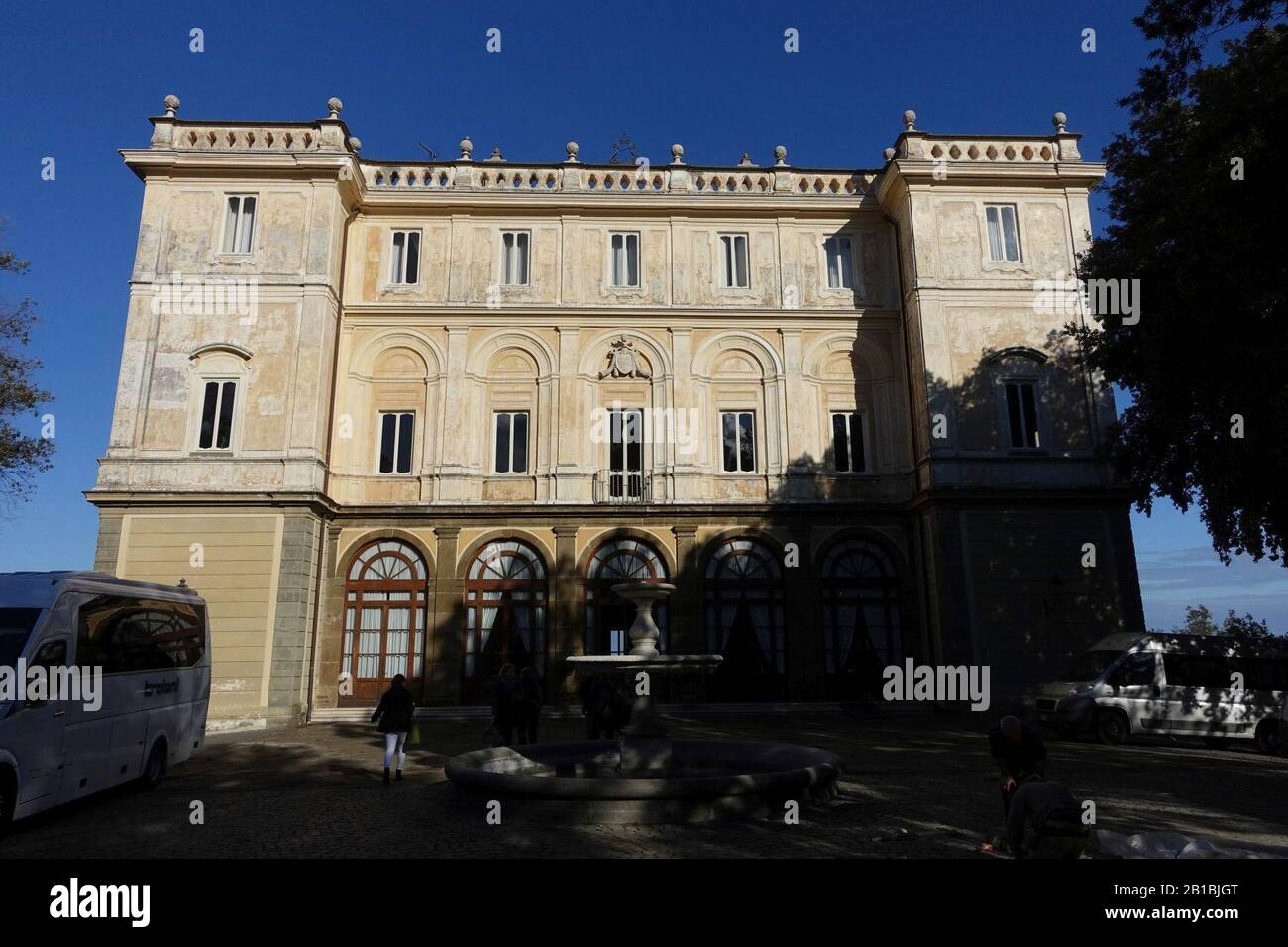 Frontfassade - Villa Grazioli - Grottaferrata, Italien - Stockfoto