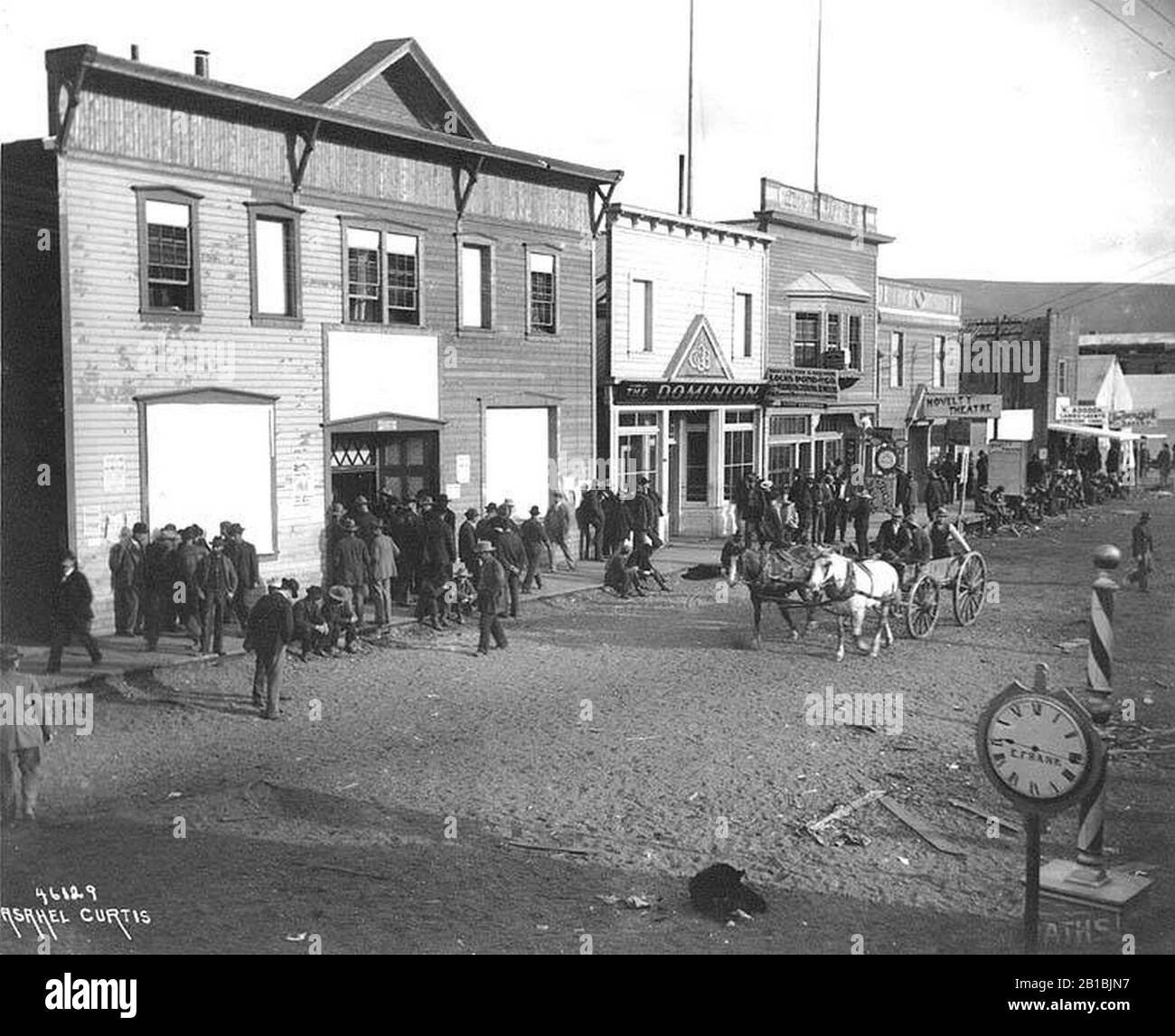 Front Street, Dawson, Yukon Territory (CURTIS 573). Stockfoto